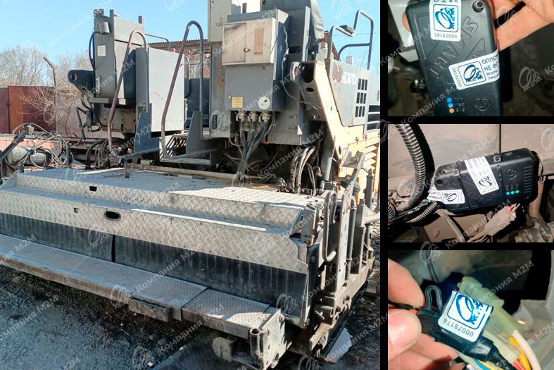 Монтаж навигационного оборудования на асфальтоукладчике Volvo Монтаж навигационного оборудования на асфальтоукладчике Volvo