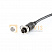 Черный кабель 6-pin (мама) к 6-pin (папа) витая пара, длиной 5 метров, прочный и надежный для использования в системах видеонаблюдения автомобилей.